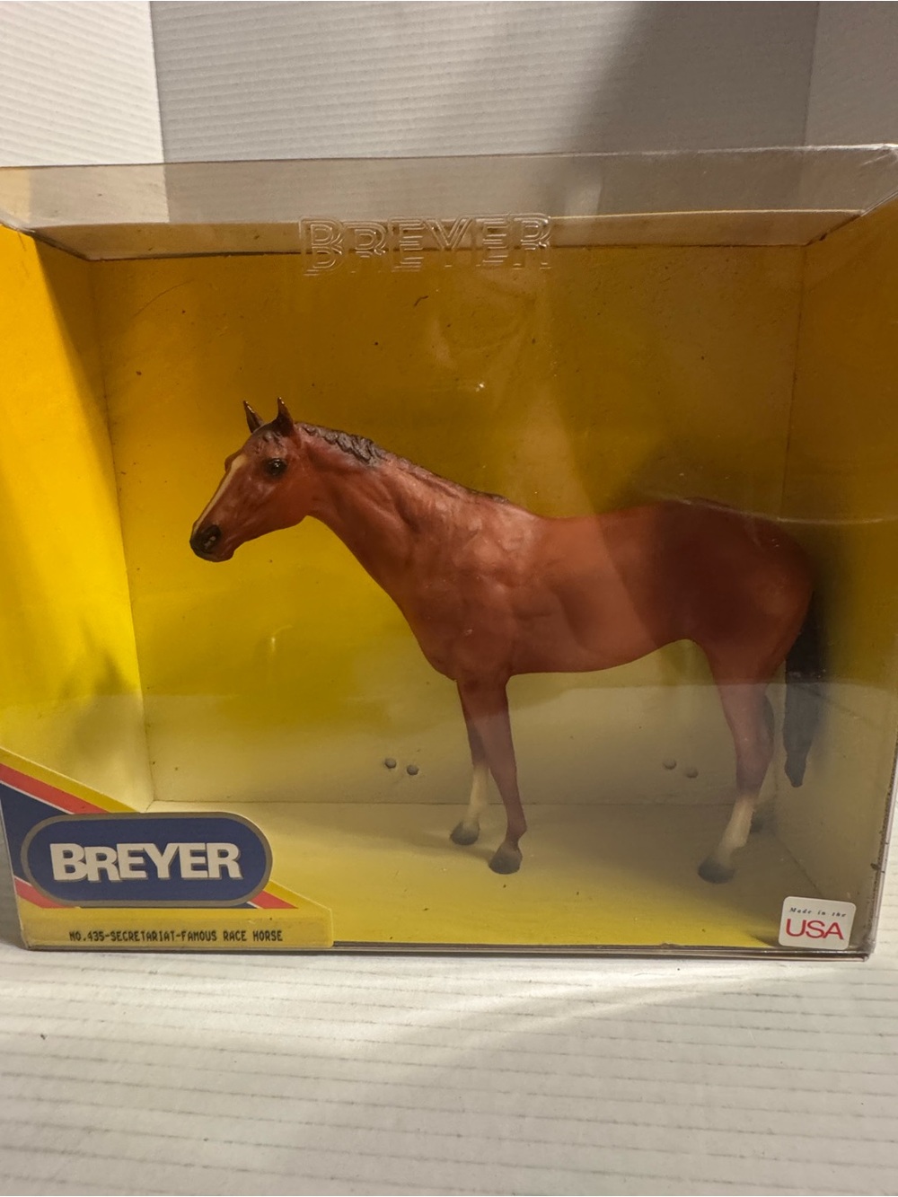 Vintage Breyer Secretariat, Famous Racehorse #435 Artist’s Series. Original Box